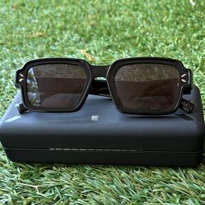 Alexander McQueen MCQ black square sunglasses